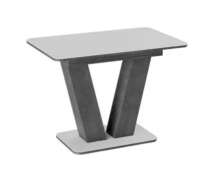 Кухонный стол Чинзано (76, 70, Раздвижные, Черно-белый, 110)