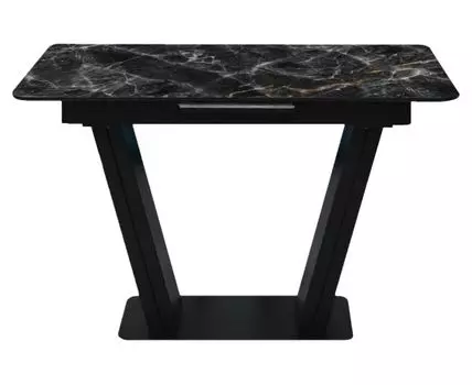 Кухонный стол Даррен (75, 80, Раздвижные, Черный, 120 / 150)