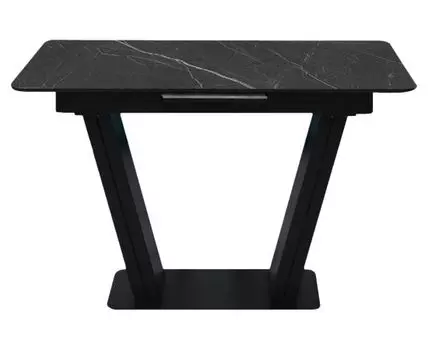 Кухонный стол Даррен (75, 80, Раздвижные, Черный, 120 / 150)