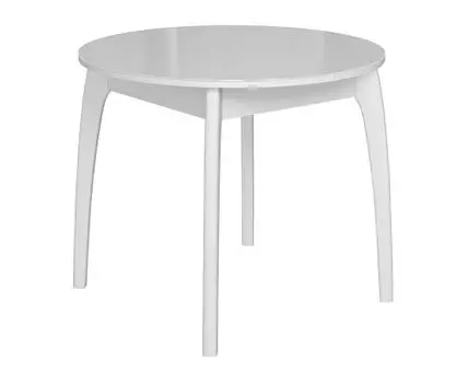 Кухонный стол Диклайн 46 (74, 90, Раздвижные, Белый, 90 / 125)