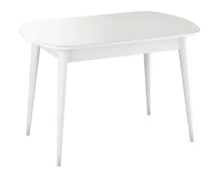 Кухонный стол Хоста (75, 70, Раздвижные, Белый, 110/142)