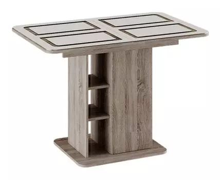 Кухонный стол Мюнхен С (75.5, 70.2, Раздвижные, Бежевый, 110.4)