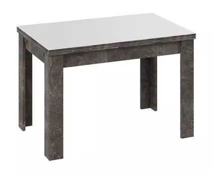 Кухонный стол Норман (75, 70.2, Раздвижные, Черно-белый, 110.2)