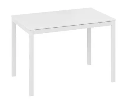 Кухонный стол Слайд (75, 68, Раздвижные, Белый, 1100 мм)