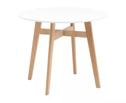 Кухонный стол Таргет 90 (75, 90, Нераскладные, Белый, 90)