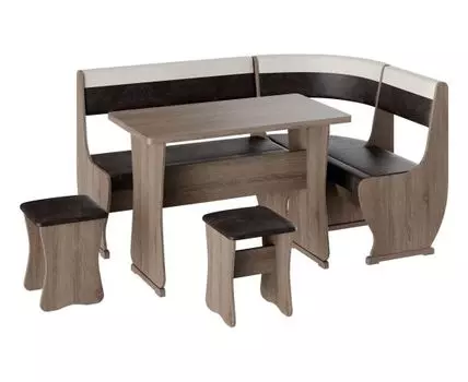 Кухонный уголок Альянс 1 (80, 110, С ящиками, Коричневый, 110)