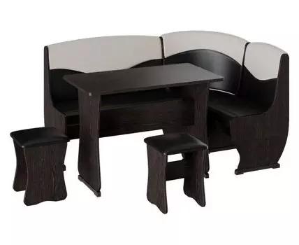 Кухонный уголок Альянс 2 (85, 110, С ящиками, Коричневый, 160)