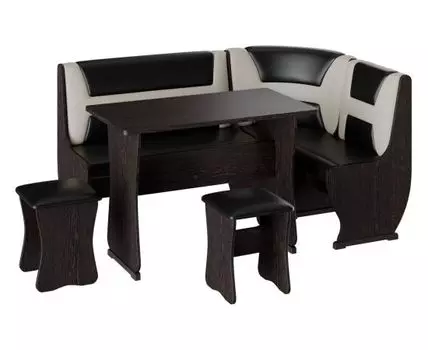 Кухонный уголок Альянс 3 (85, 110, С ящиками, Коричневый, 160)