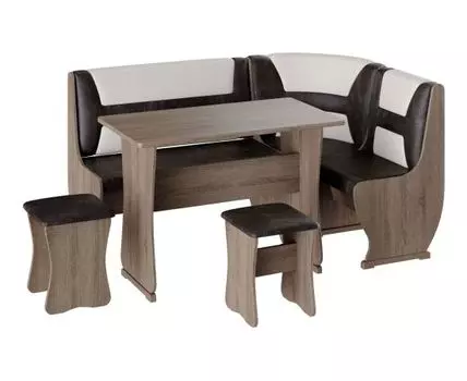 Кухонный уголок Альянс 3 (85, 110, С ящиками, Коричневый, 160)