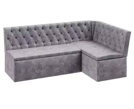 Кухонный уголок Квадро Классик (82, 118, Односпальные, Со спальным местом, Серый, 191)