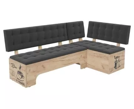 Кухонный уголок Сиэтл (82, 110, Односпальные, Со спальным местом, Серый, 194)