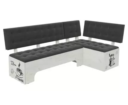 Кухонный уголок Сиэтл (82, 110, Односпальные, Со спальным местом, Серый, 194)