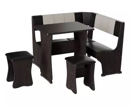 Кухонный уголок Сити 1 (80, 100, Со столом, Коричневый, 100 см)