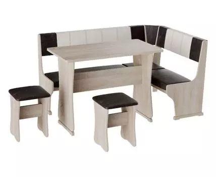 Кухонный уголок Сити 1 (80, 100, Со столом, Коричневый, 100)