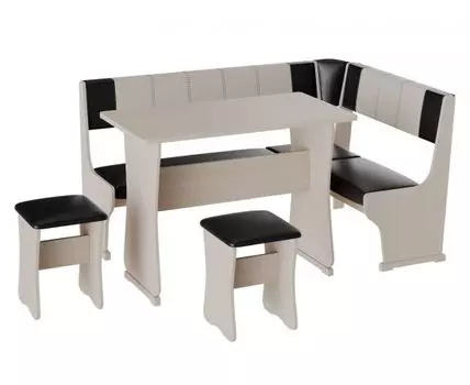 Кухонный уголок Сити 1 (80, 100, Со столом, Коричневый, 100)