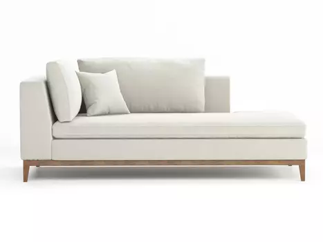 Кушетка Kona на деревянном основании