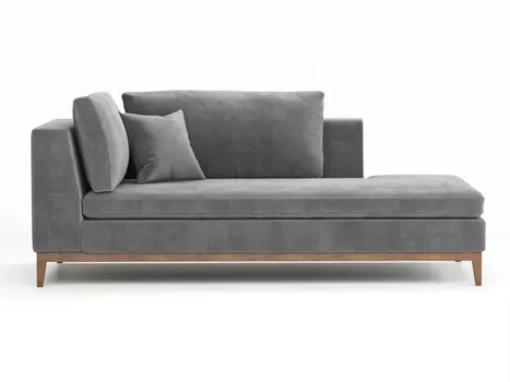 Кушетка Kona на деревянном основании