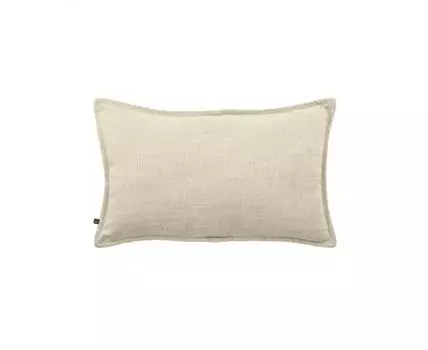 Льняной чехол для подушки Blok белый цвет 30 x 50 см