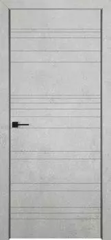 Лайн-1 AL кромка с 2-х сторон Бетон светлый (Глухое) (Глухое)