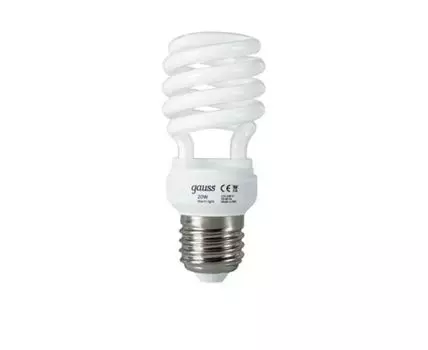 Лампа энергосберегающая E27 20W (холодный свет)