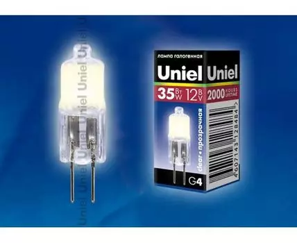 Лампа галогеновая Uniel JC G4 35Вт K 825