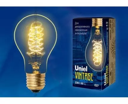 Лампа накаливания Uniel E27 40Вт K UL-00000475