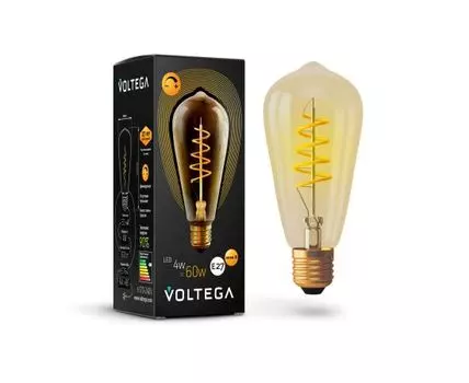 Лампа светодиодная E27 4W (теплый свет) диммируемая