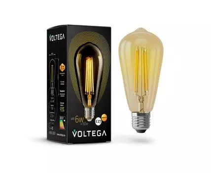 Лампа светодиодная Е27 6W (теплый свет)