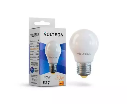 Лампа светодиодная E27 7W (теплый свет)