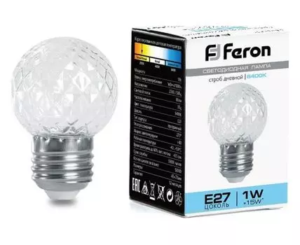 Лампа светодиодная Feron LB-377 E27 1Вт 6400K 38220