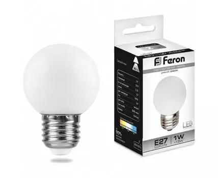 Лампа светодиодная Feron Saffit LB-37 E27 1Вт 6400K 25115