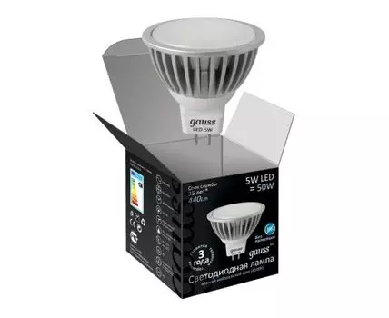 Лампа светодиодная GU5,3 5W 220V (холодный свет)