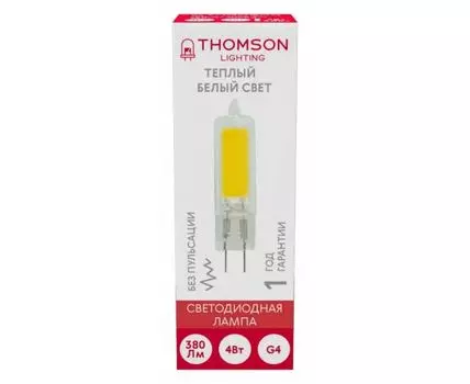 Лампа светодиодная Thomson G4 COB G4 4Вт 3000K TH-B4218