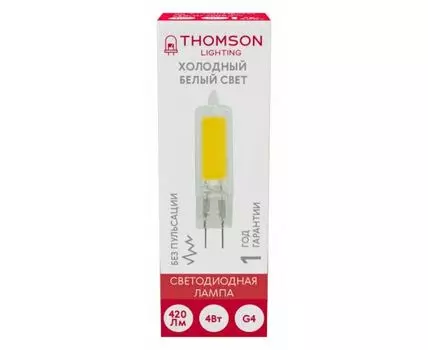 Лампа светодиодная Thomson G4 COB G4 4Вт 6500K TH-B4219