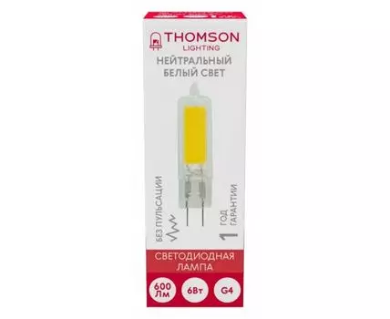 Лампа светодиодная Thomson G4 COB G4 6Вт 4000K TH-B4202