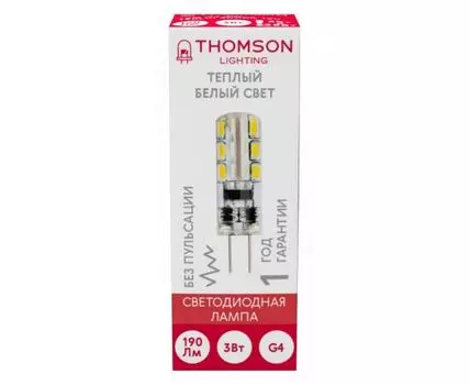 Лампа светодиодная Thomson G4 G4 3Вт 3000K TH-B4222