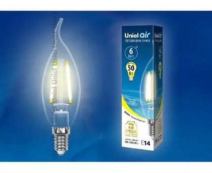 Лампа светодиодная Uniel Air E14 6Вт 3000K UL-00002199
