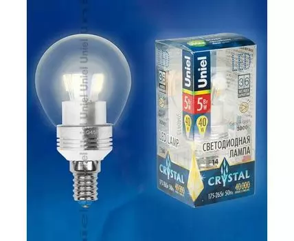 Лампа светодиодная Uniel ALC02SL E14 5Вт 3000K 08007