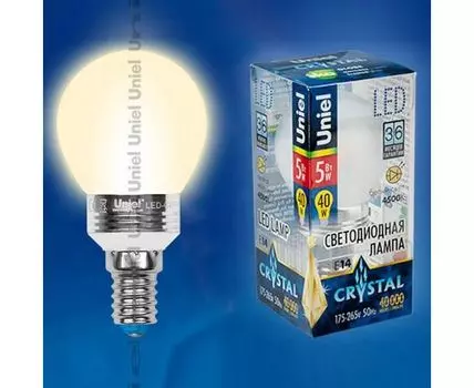 Лампа светодиодная Uniel ALC02SL E14 5Вт 3000K 08009
