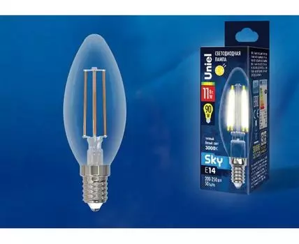 Лампа светодиодная Uniel E14 11Вт 3000K UL-00005164