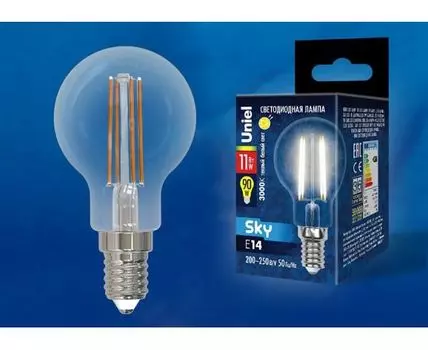Лампа светодиодная Uniel E14 11Вт 3000K UL-00005176