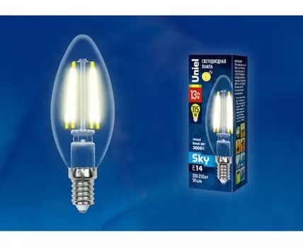 Лампа светодиодная Uniel E14 13Вт 3000K UL-00005899