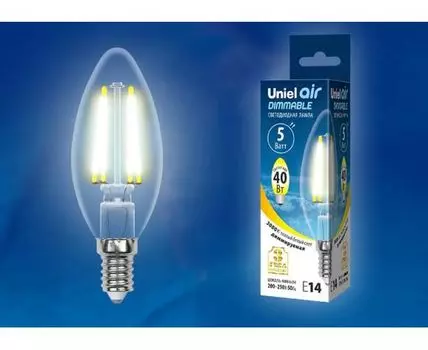 Лампа светодиодная Uniel E14 5Вт 3000K UL-00002860
