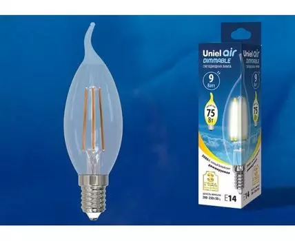 Лампа светодиодная Uniel E14 9Вт 3000K UL-00005189