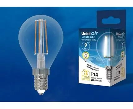 Лампа светодиодная Uniel E14 9Вт 4000K UL-00005192