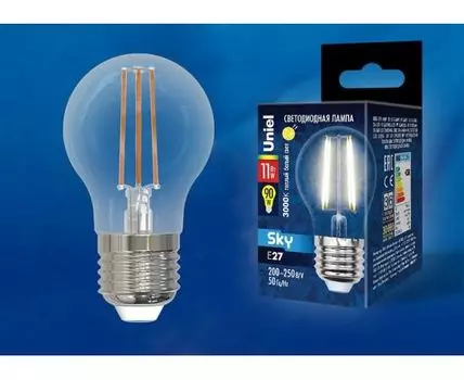 Лампа светодиодная Uniel E27 11Вт 3000K UL-00005178