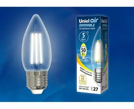 Лампа светодиодная Uniel E27 5Вт 3000K UL-00003643