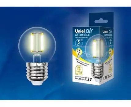 Лампа светодиодная Uniel E27 5Вт 3000K UL-00002868