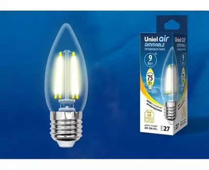 Лампа светодиодная Uniel E27 9Вт 3000K UL-00005187