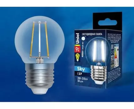 Лампа светодиодная Uniel E27 9Вт 4000K UL-00005175